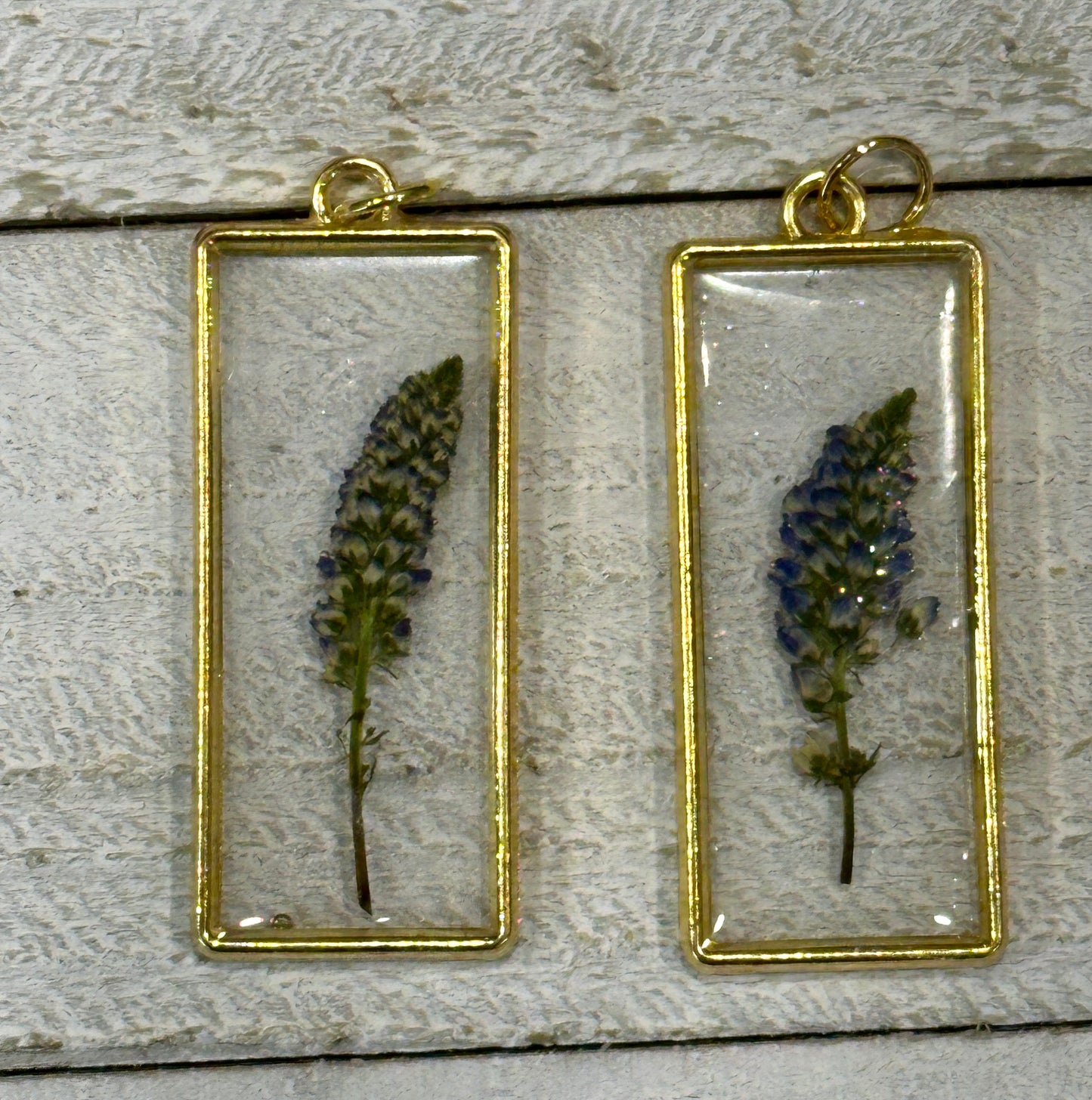 Mini Bluebonnet Flower Pendant