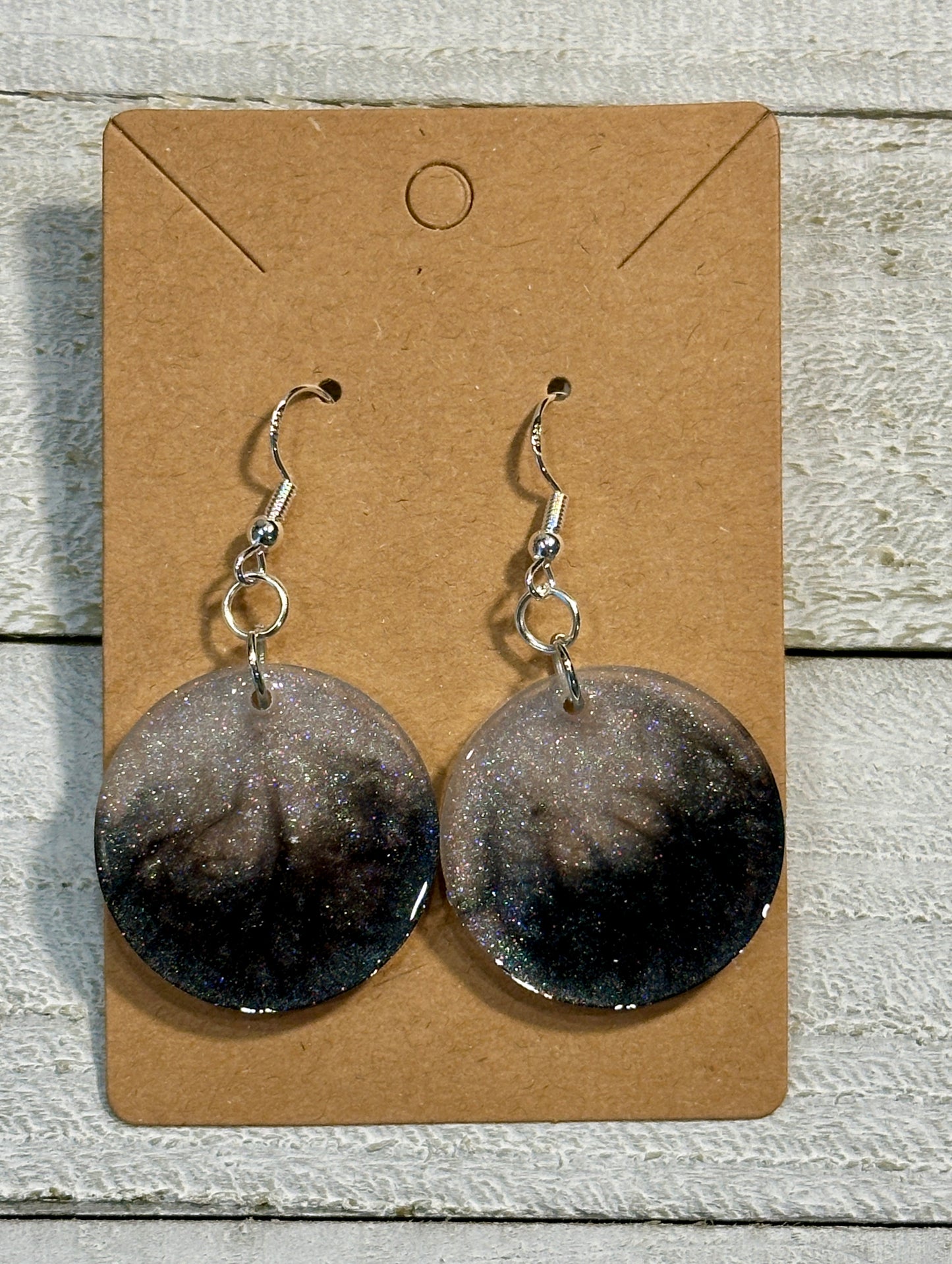 Black and Sparkle Earrings