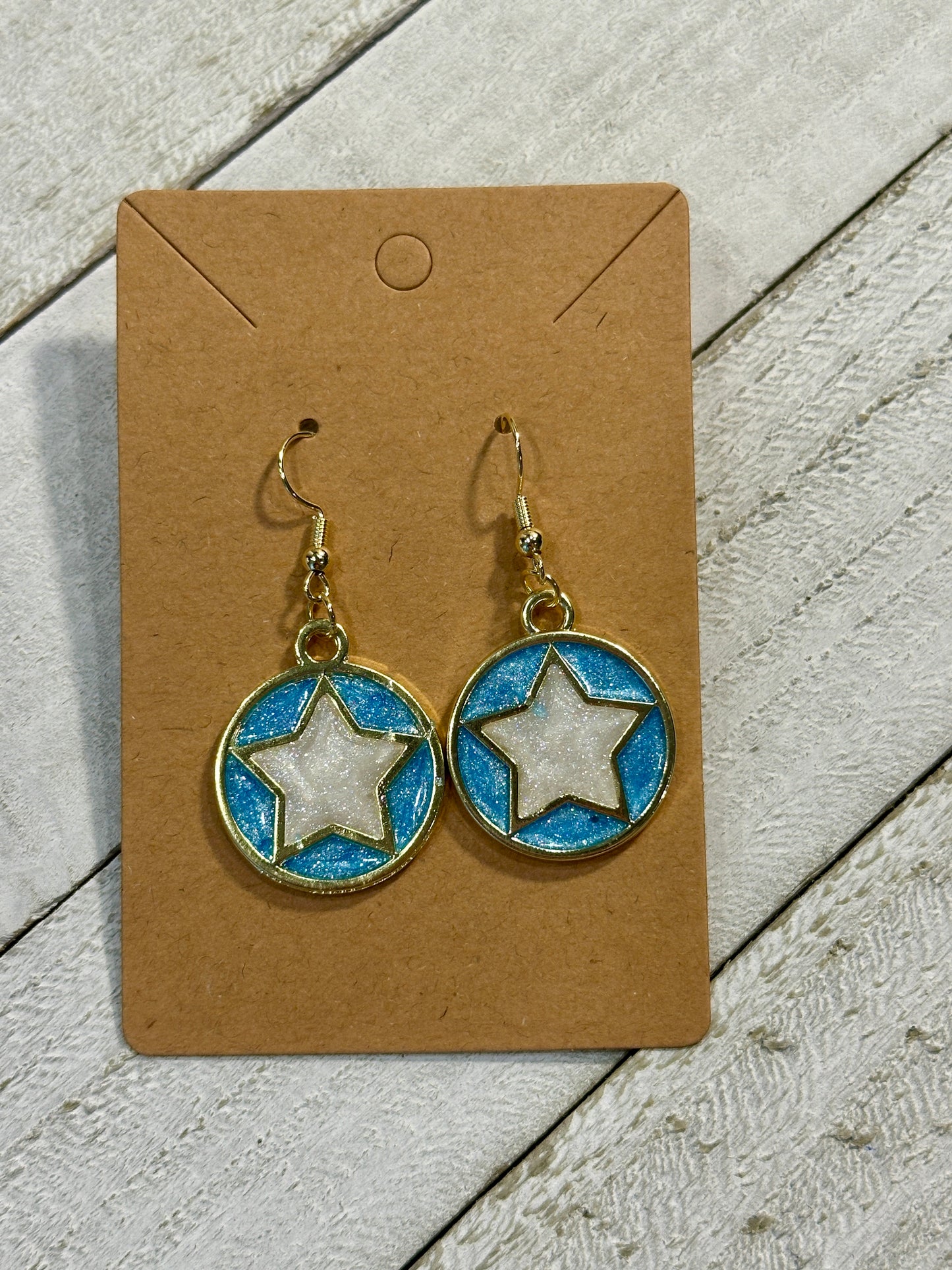 Blue and White Lone Star