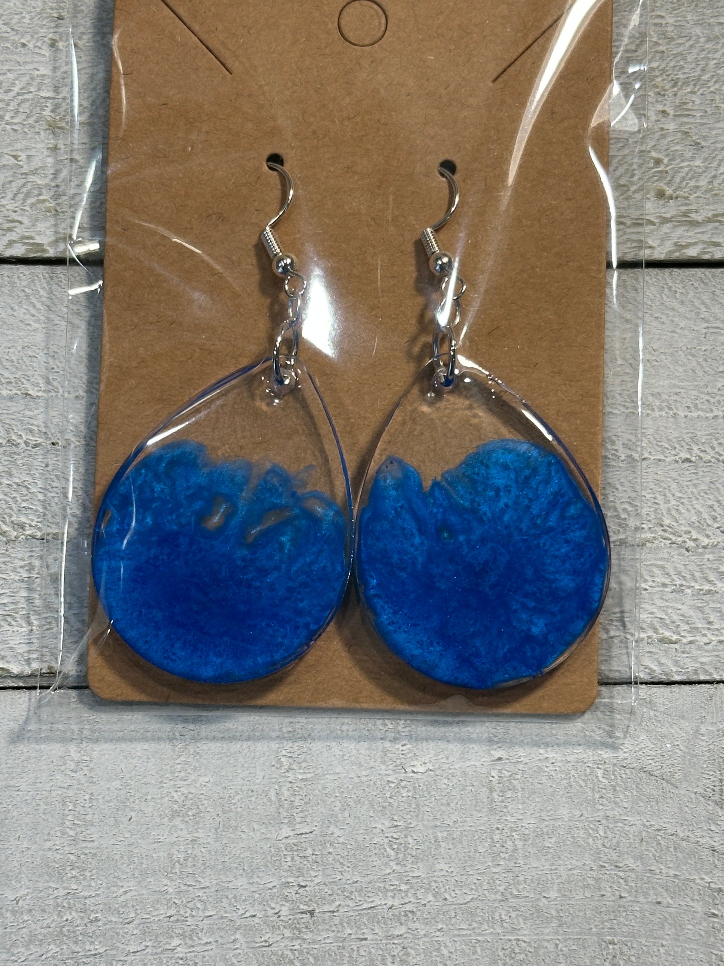Blue Teardrop Earrings