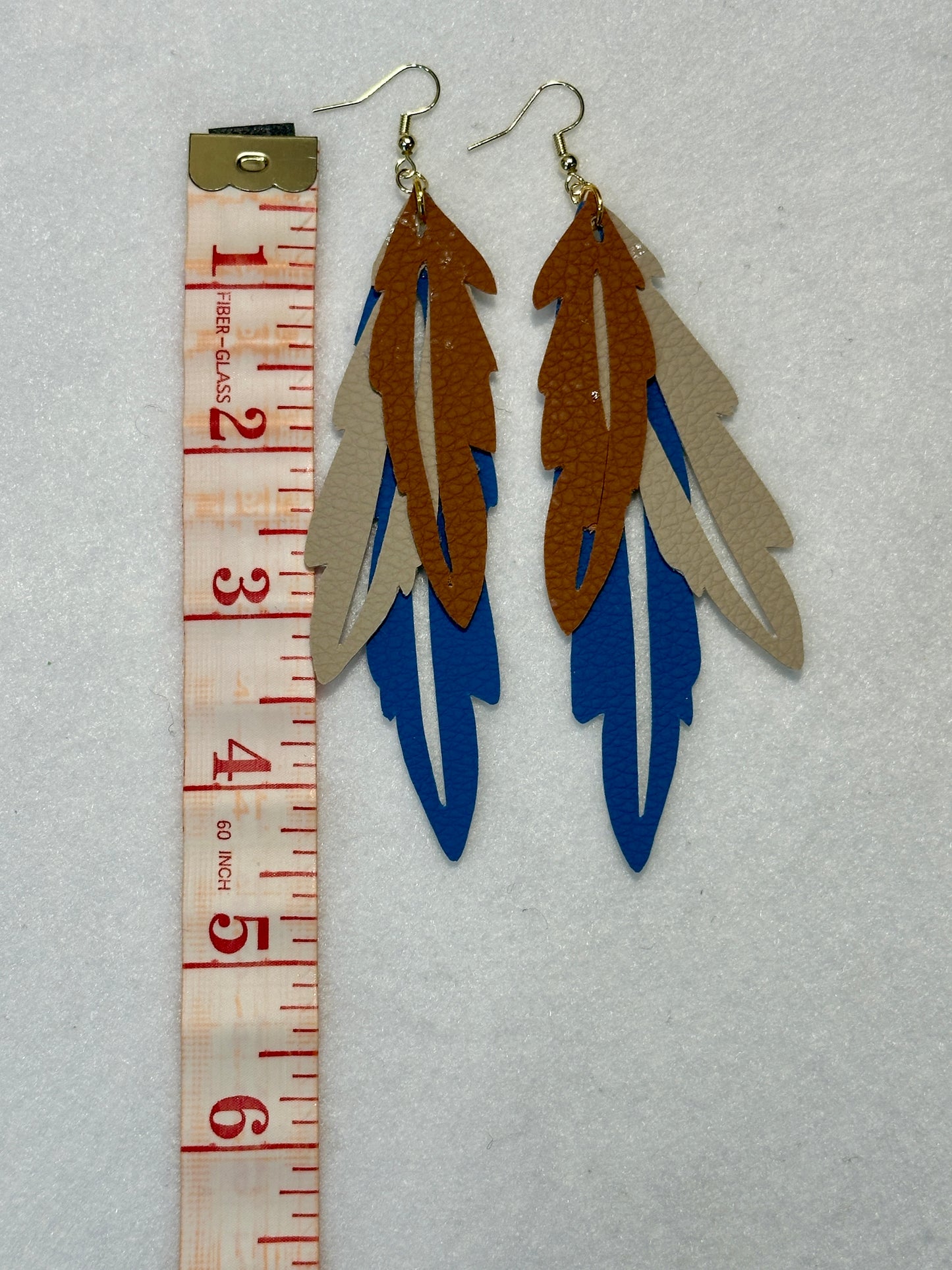 Layered Feather Earrings