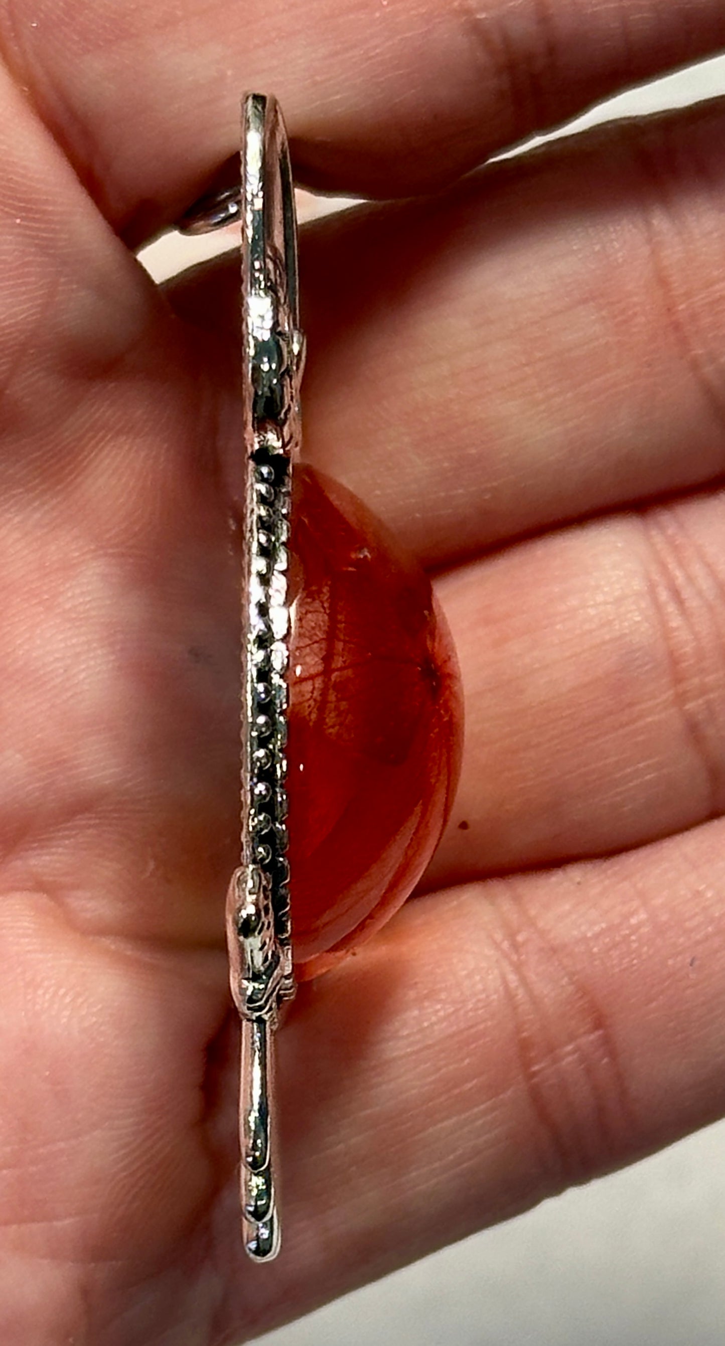 Silver Owl Pendant with Custom Insert