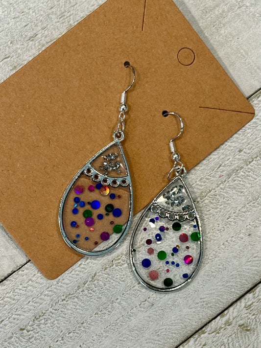 Vibrant Sequin Earrings