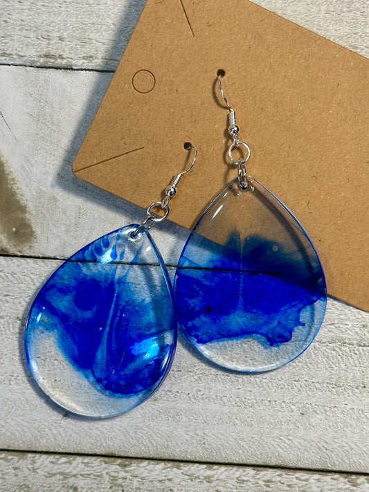 Blue Teardrop Earrings
