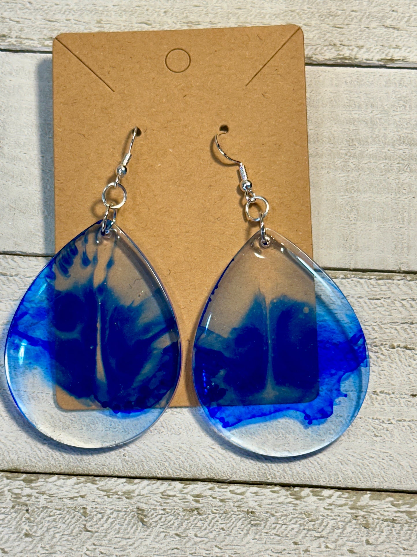 Blue Teardrop Earrings