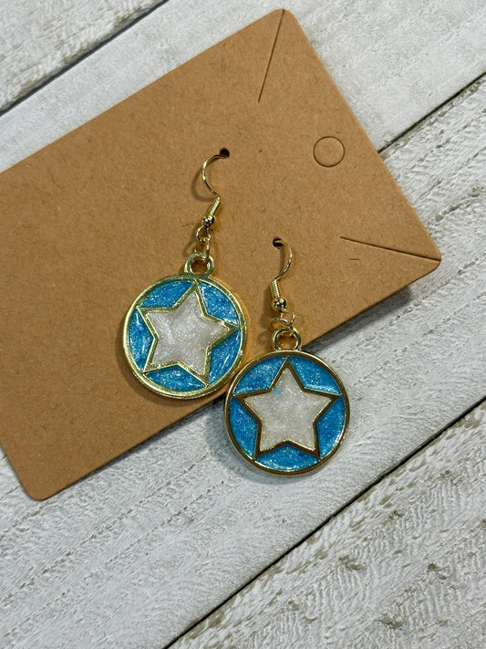 Blue and White Lone Star